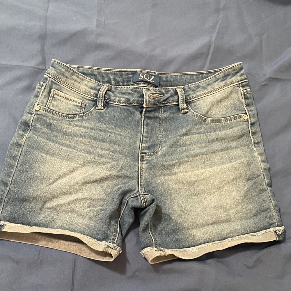 Kids Blue Denim Shorts